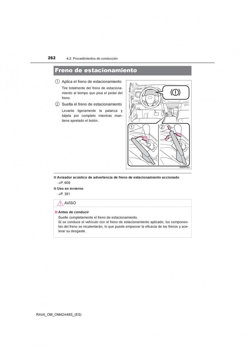 Toyota RAV4 IV 4 manual del propietario / page 262