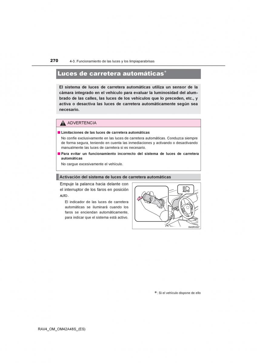 Toyota RAV4 IV 4 manual del propietario / page 270