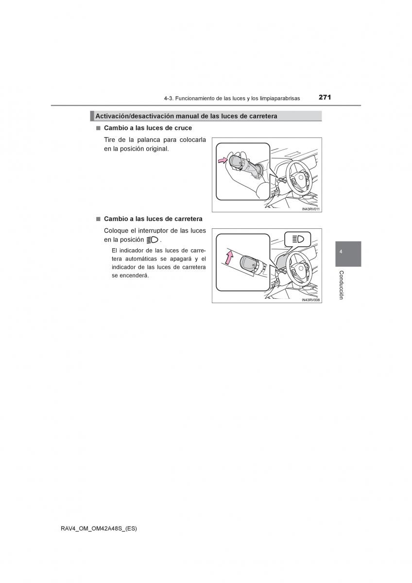 Toyota RAV4 IV 4 manual del propietario / page 271