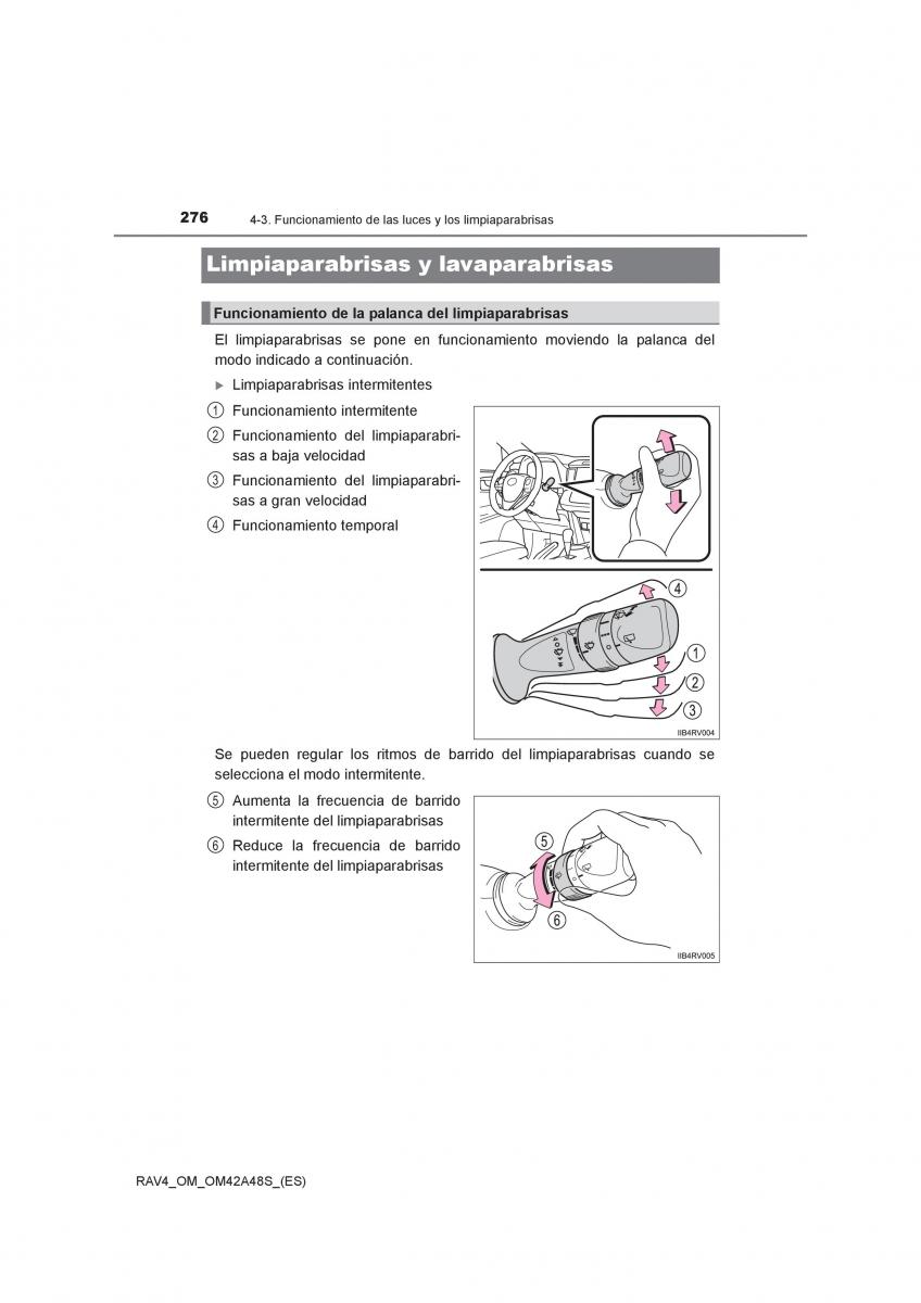 Toyota RAV4 IV 4 manual del propietario / page 276