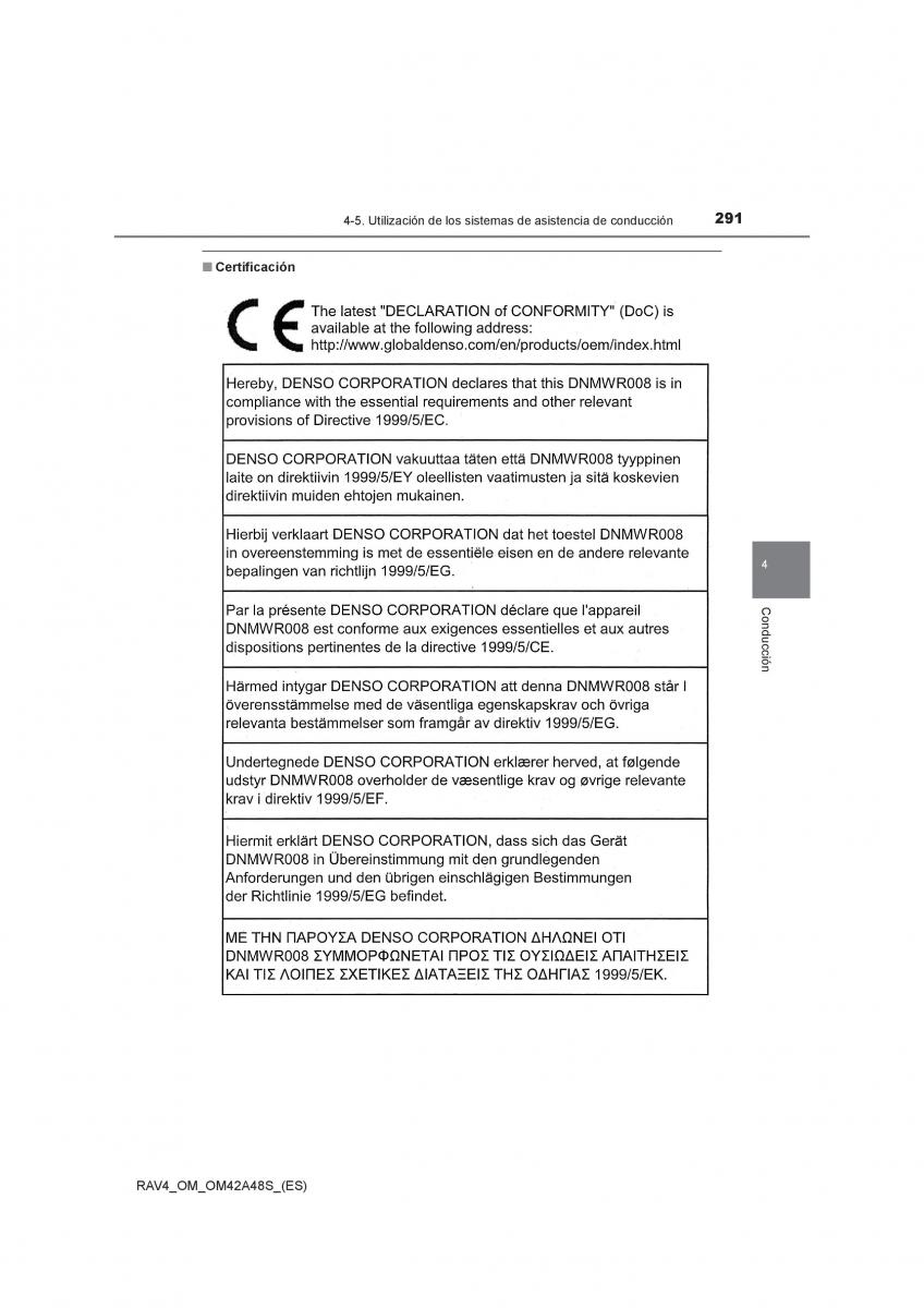 Toyota RAV4 IV 4 manual del propietario / page 291