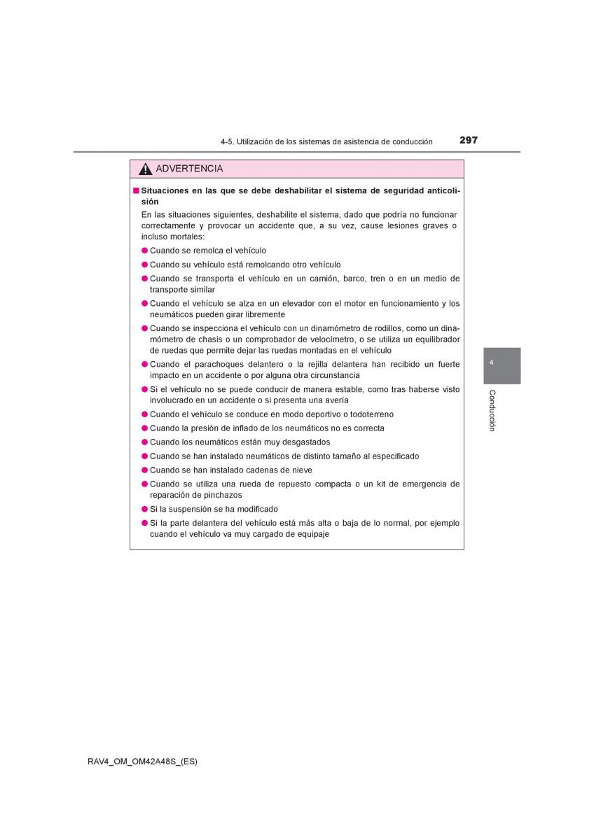 Toyota RAV4 IV 4 manual del propietario / page 297