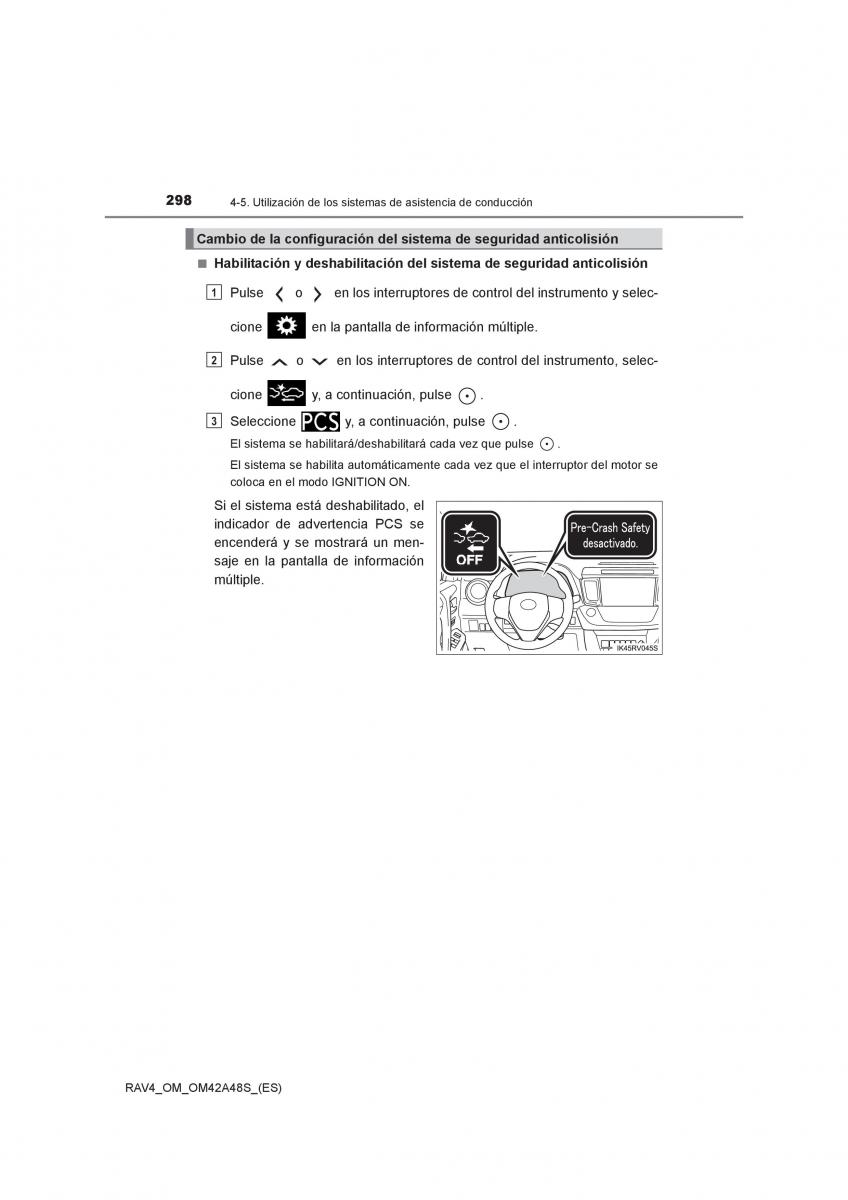 Toyota RAV4 IV 4 manual del propietario / page 298