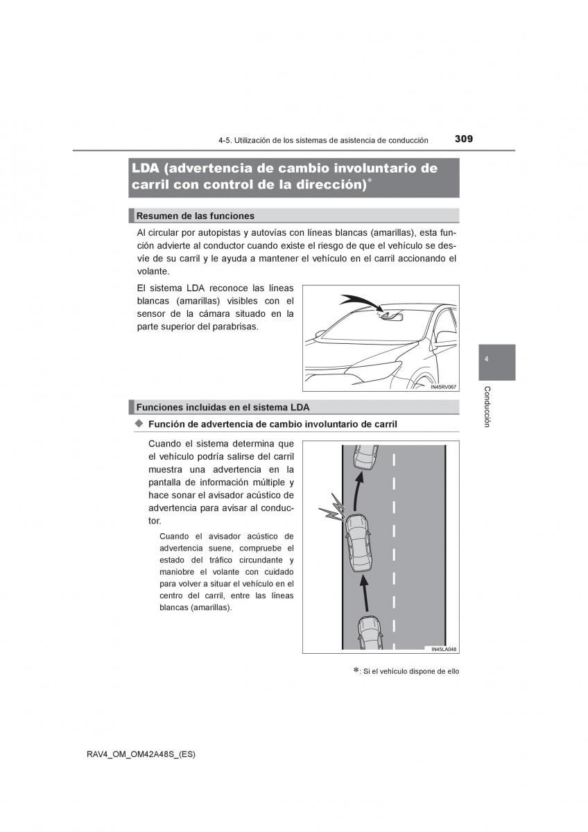 Toyota RAV4 IV 4 manual del propietario / page 309