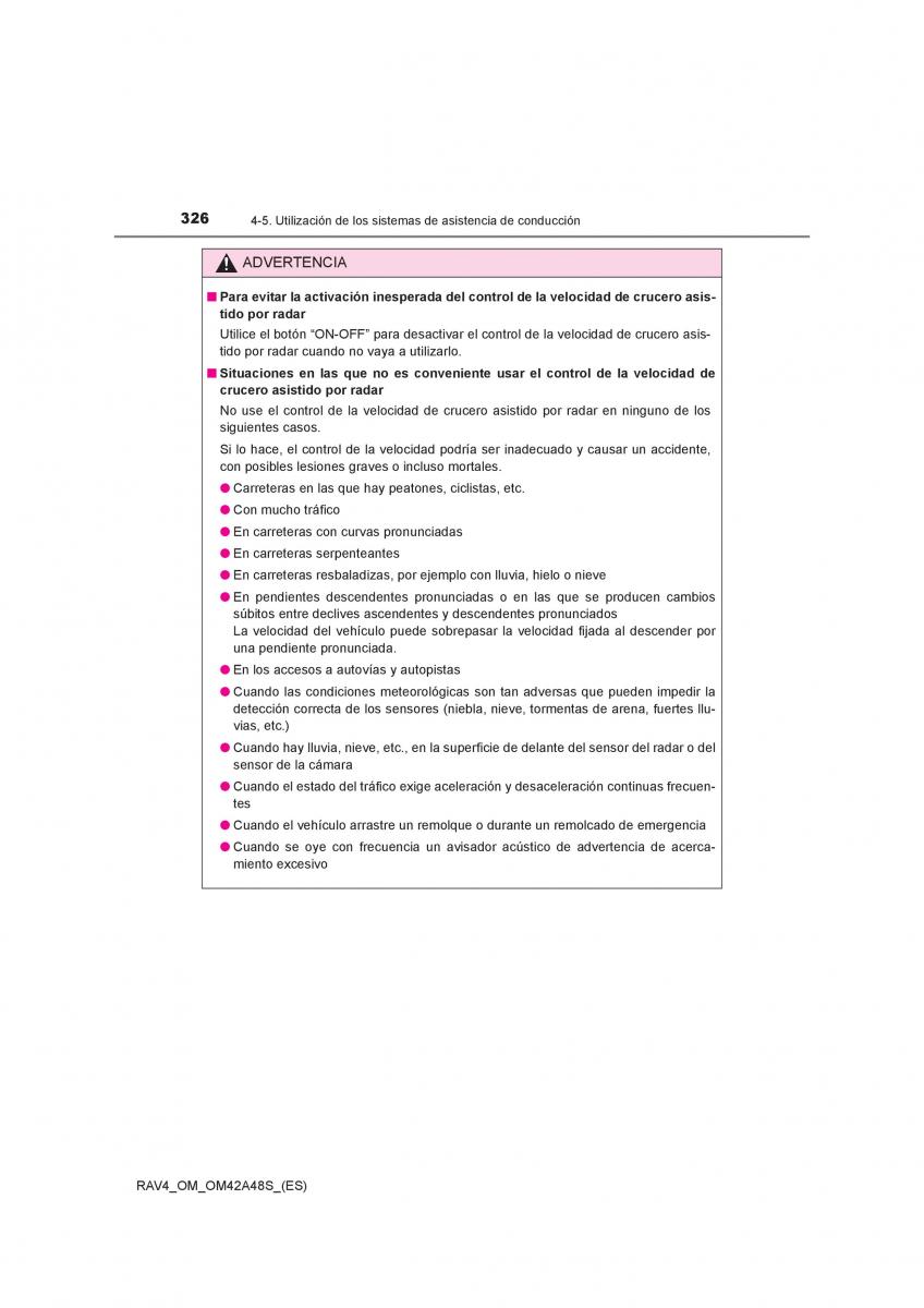 Toyota RAV4 IV 4 manual del propietario / page 326