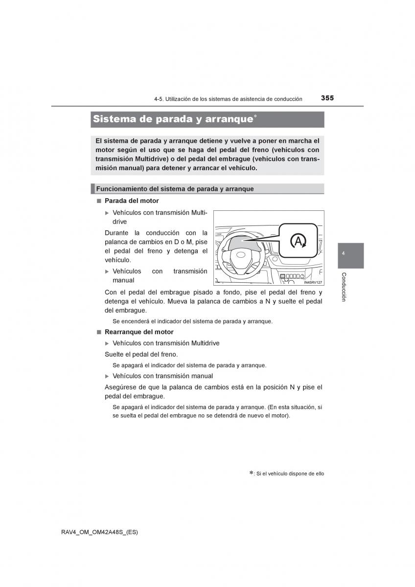 Toyota RAV4 IV 4 manual del propietario / page 355