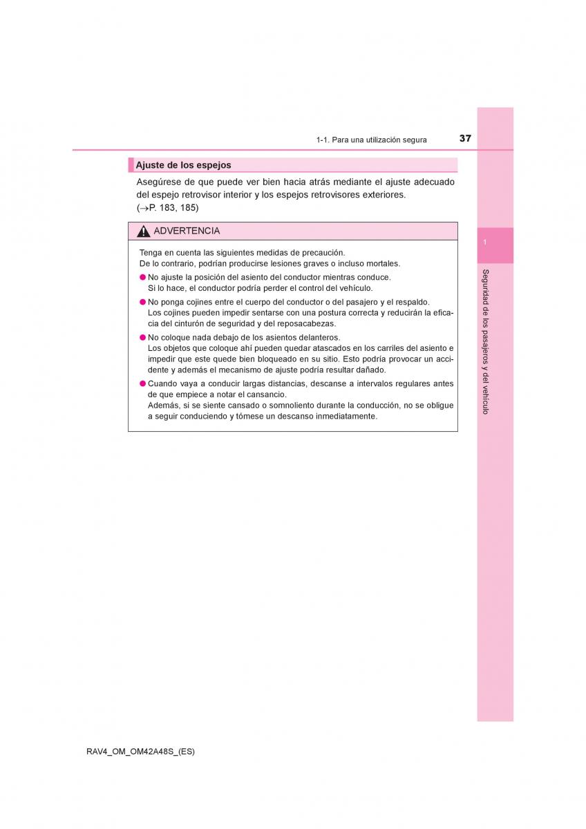 Toyota RAV4 IV 4 manual del propietario / page 37