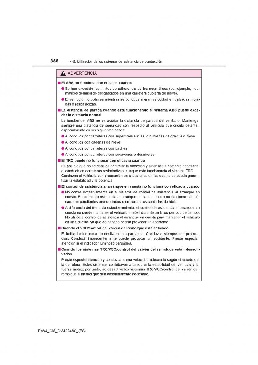 Toyota RAV4 IV 4 manual del propietario / page 388