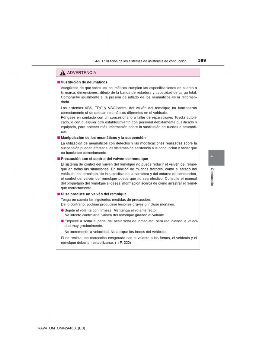 Toyota RAV4 IV 4 manual del propietario / page 389