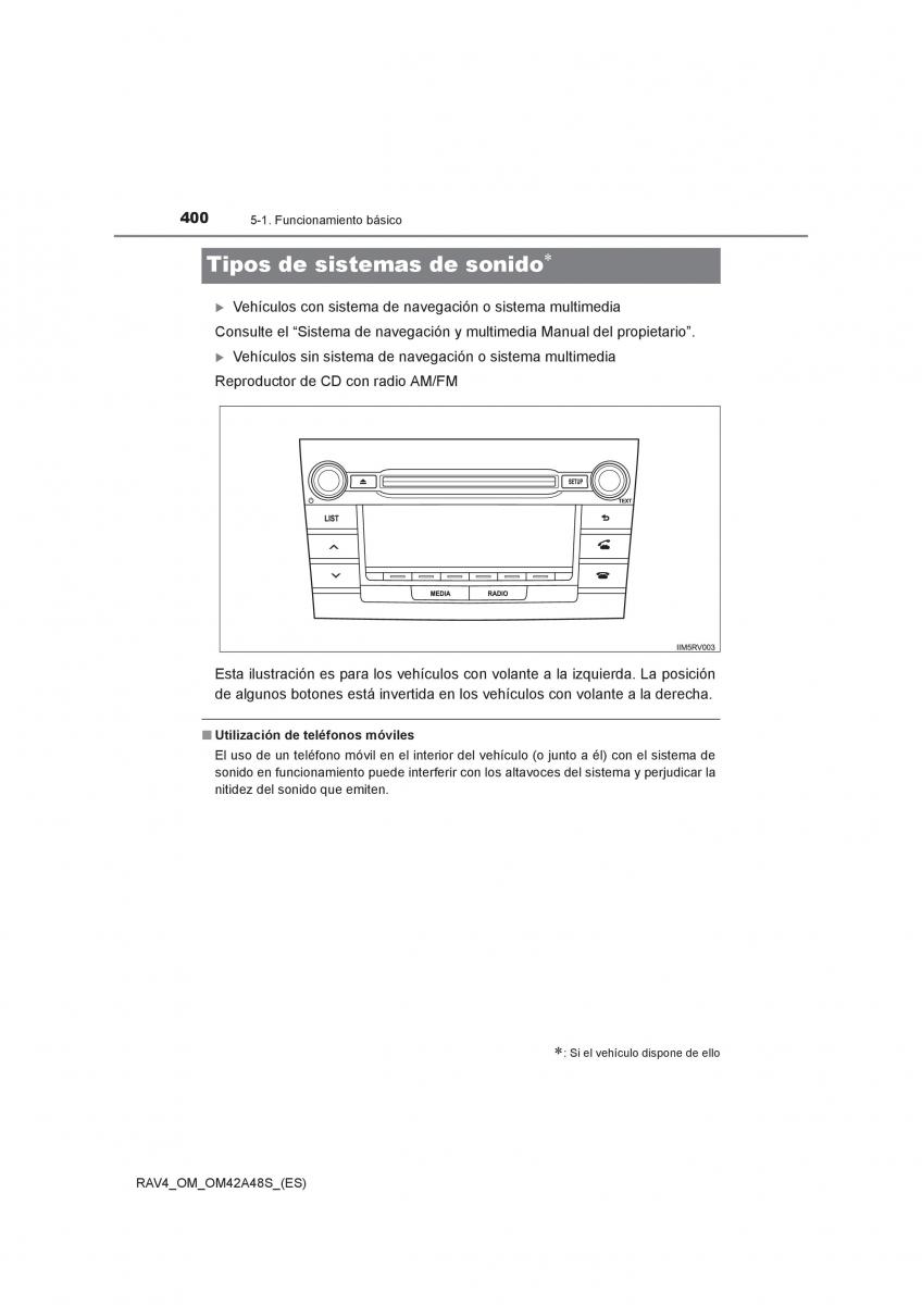 Toyota RAV4 IV 4 manual del propietario / page 400