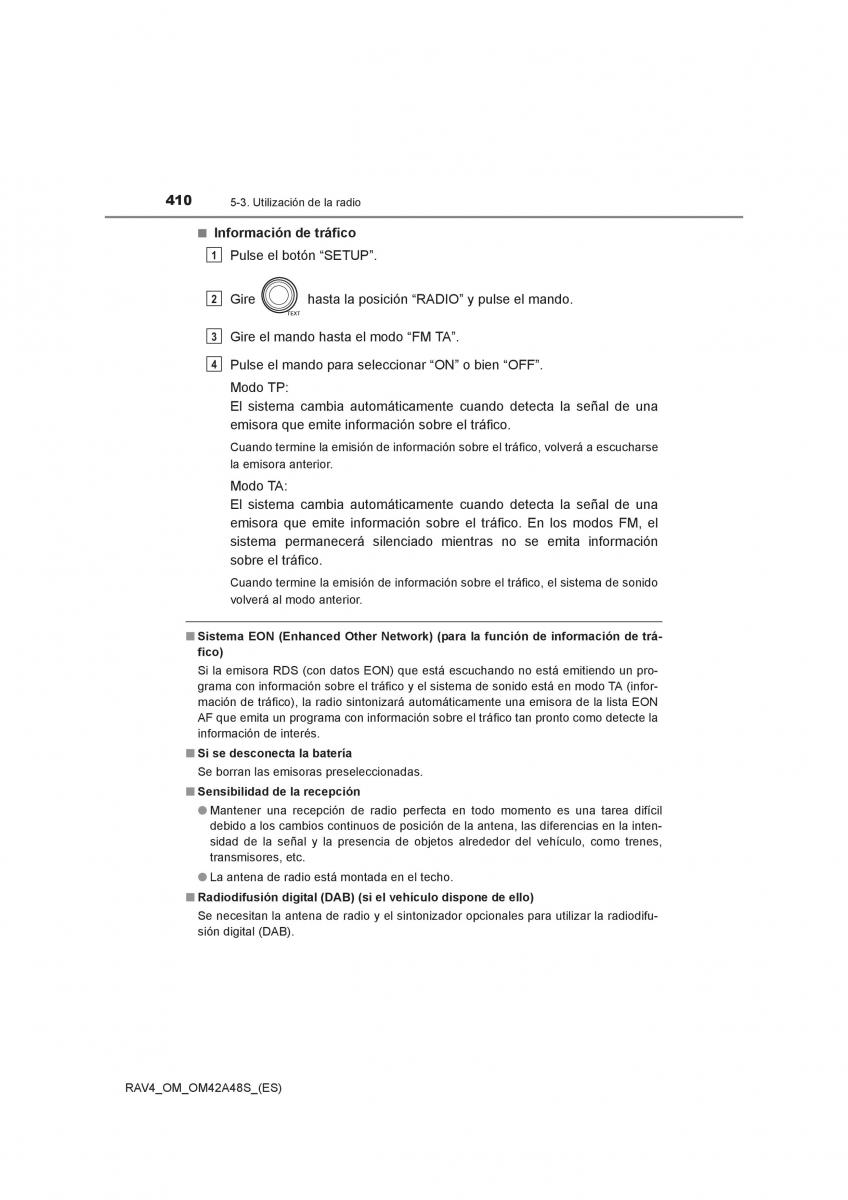 Toyota RAV4 IV 4 manual del propietario / page 410