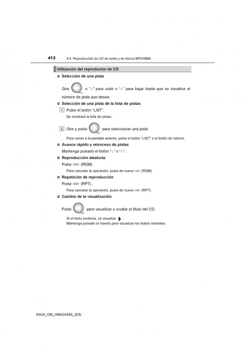 Toyota RAV4 IV 4 manual del propietario / page 412