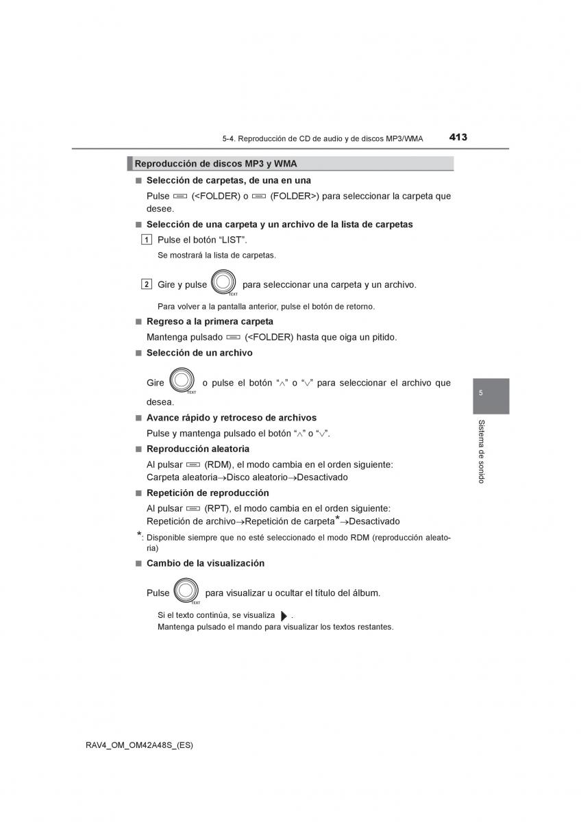 Toyota RAV4 IV 4 manual del propietario / page 413