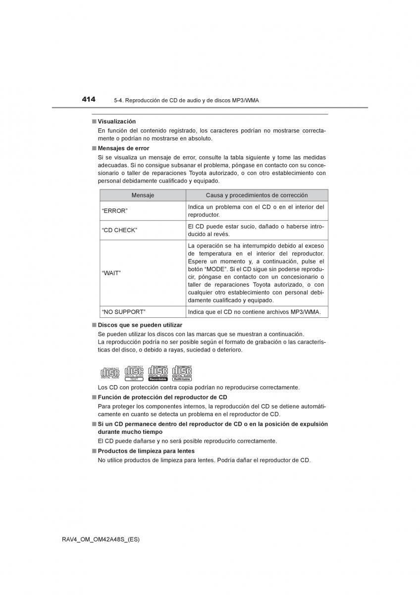 Toyota RAV4 IV 4 manual del propietario / page 414