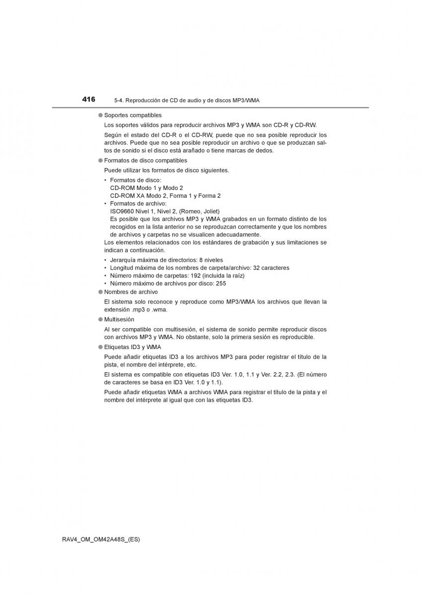 Toyota RAV4 IV 4 manual del propietario / page 416