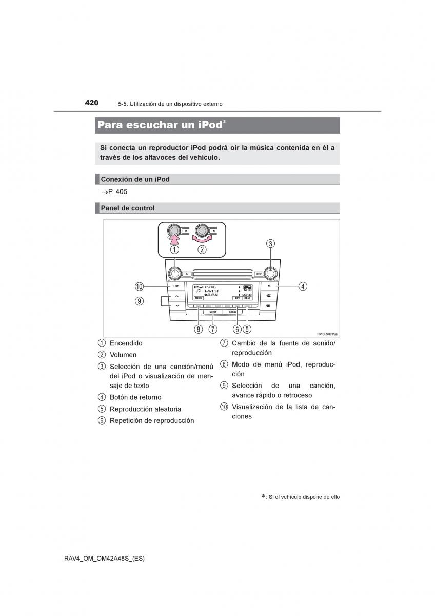 Toyota RAV4 IV 4 manual del propietario / page 420