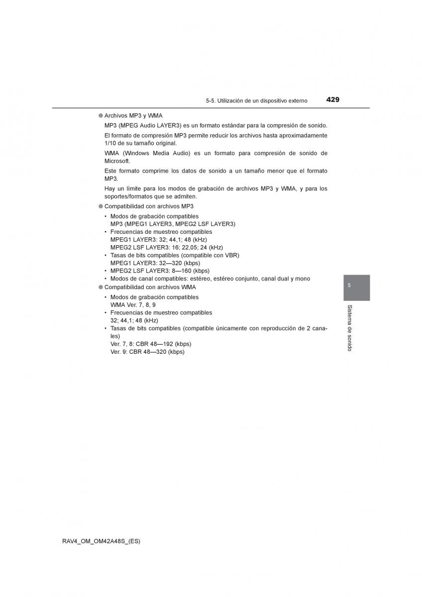 Toyota RAV4 IV 4 manual del propietario / page 429