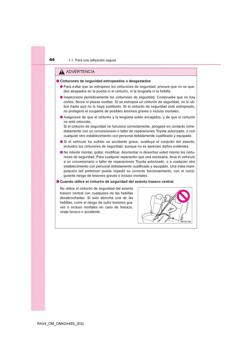 Toyota RAV4 IV 4 manual del propietario / page 44