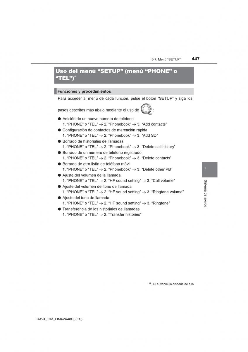 Toyota RAV4 IV 4 manual del propietario / page 447