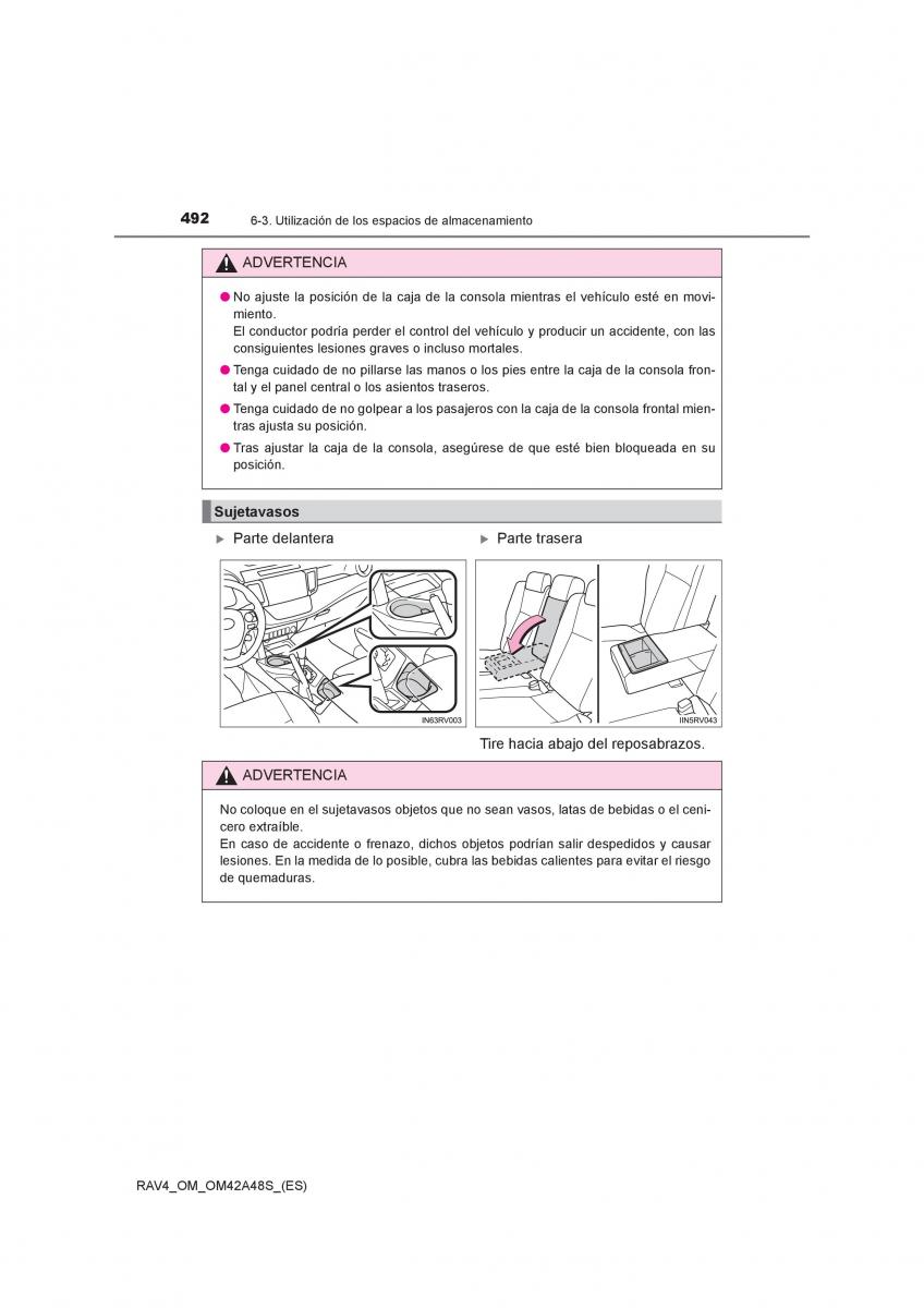 Toyota RAV4 IV 4 manual del propietario / page 492