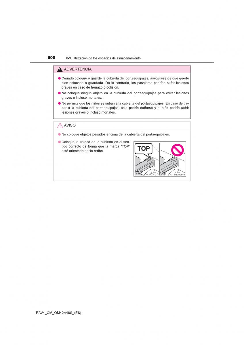 Toyota RAV4 IV 4 manual del propietario / page 500