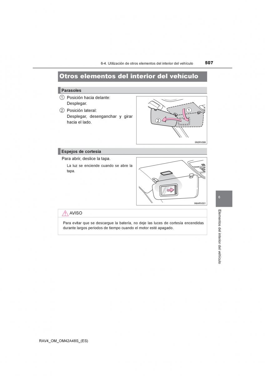 Toyota RAV4 IV 4 manual del propietario / page 507