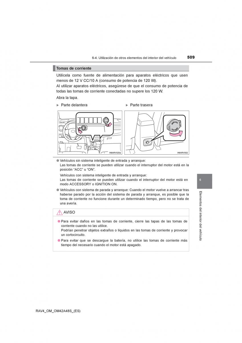 Toyota RAV4 IV 4 manual del propietario / page 509