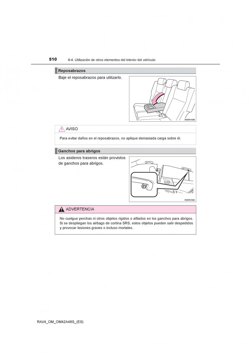 Toyota RAV4 IV 4 manual del propietario / page 510