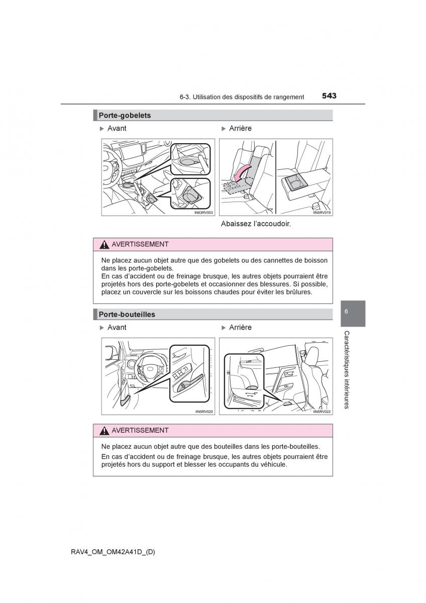 manual  Toyota RAV4 IV 4 manuel du proprietaire / page 544