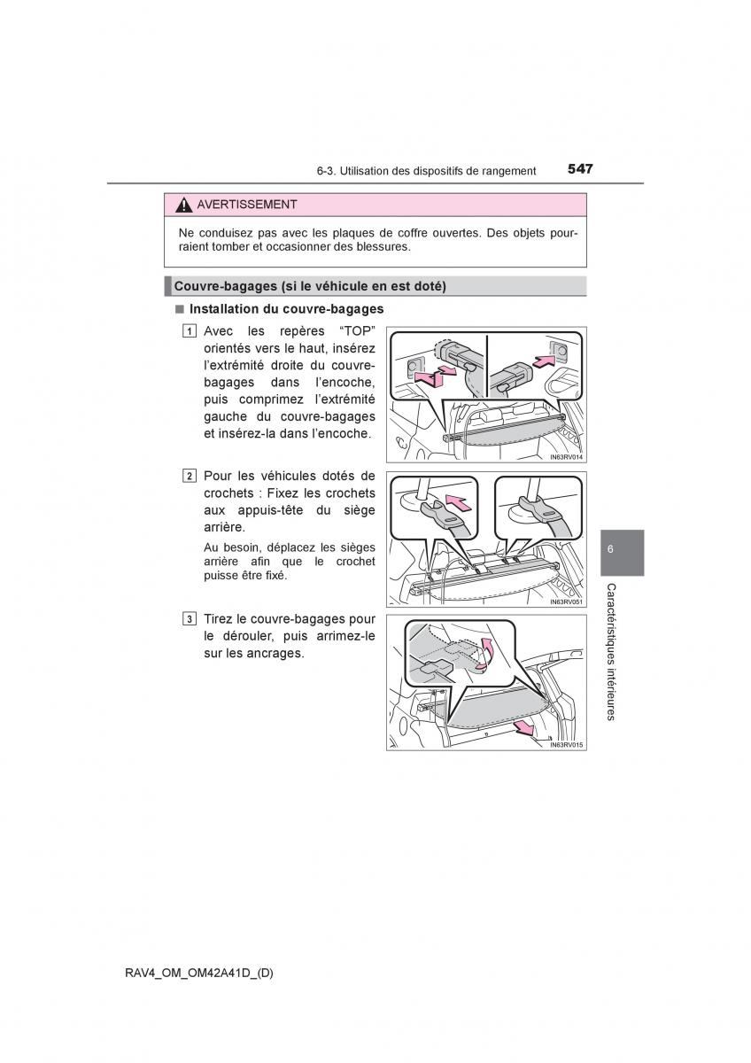 Toyota RAV4 IV 4 manuel du proprietaire / page 548