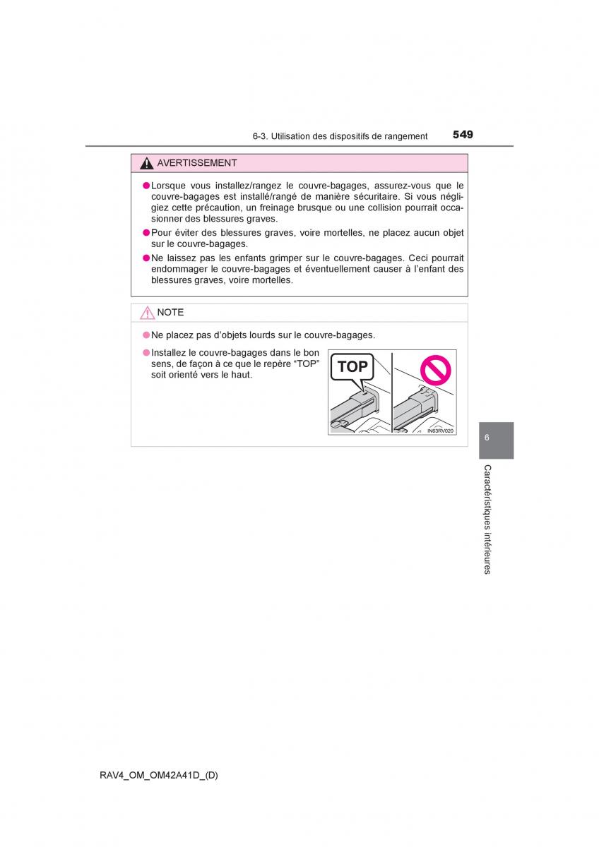 manual  Toyota RAV4 IV 4 manuel du proprietaire / page 550