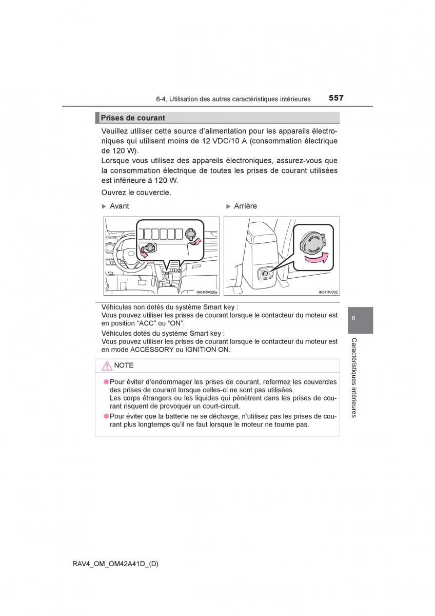 manual  Toyota RAV4 IV 4 manuel du proprietaire / page 558