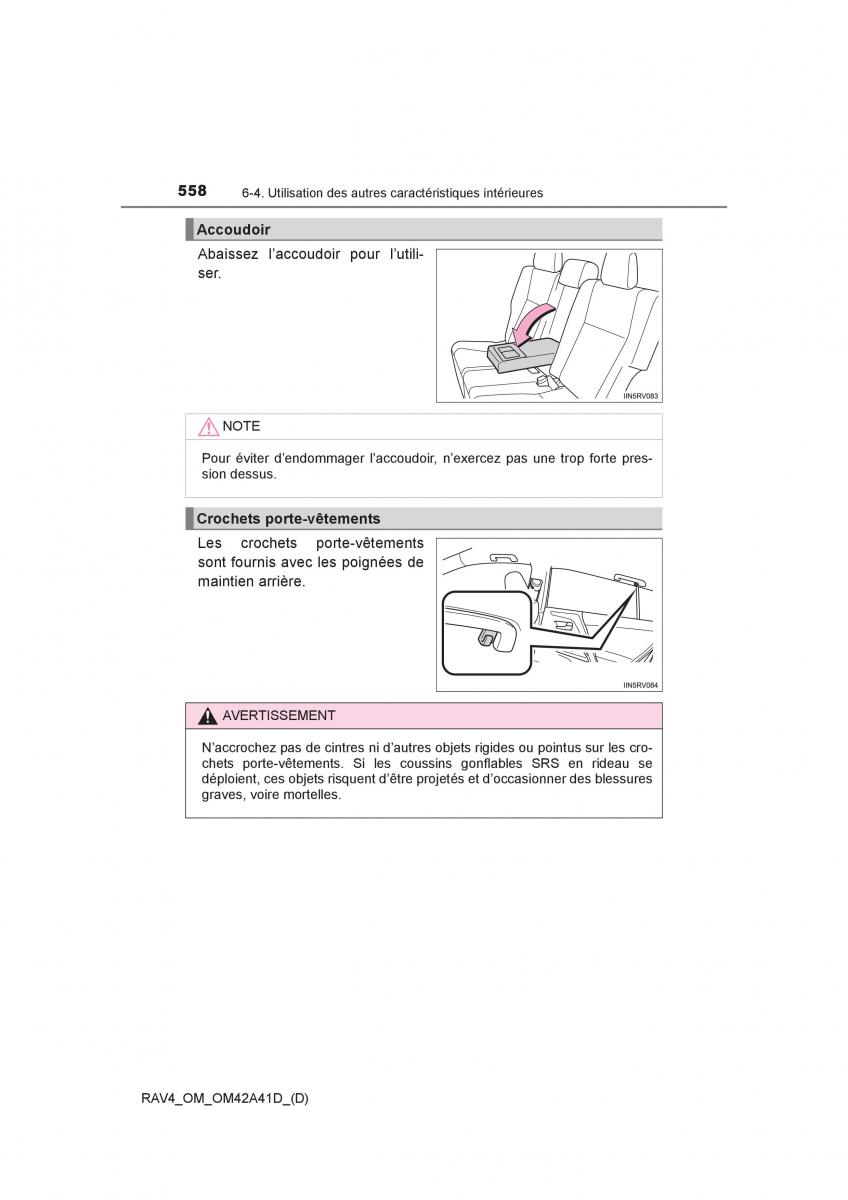 Toyota RAV4 IV 4 manuel du proprietaire / page 559