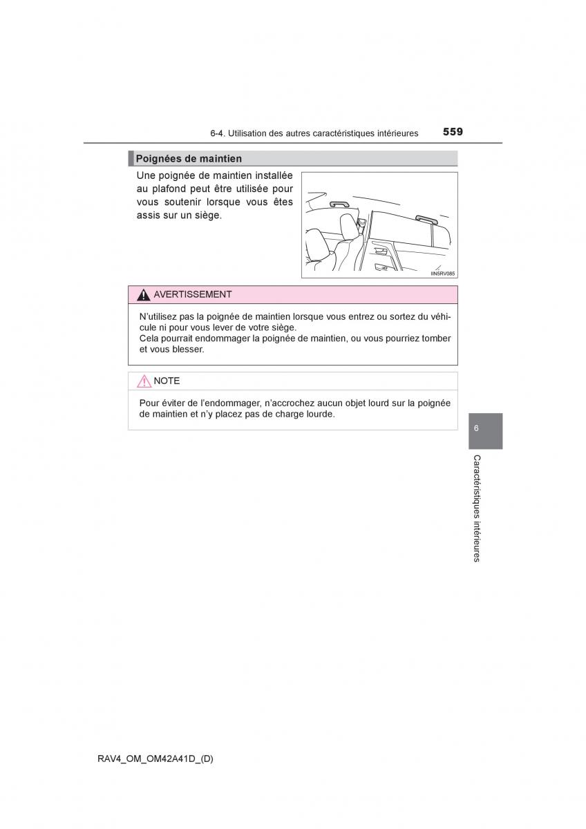 Toyota RAV4 IV 4 manuel du proprietaire / page 560