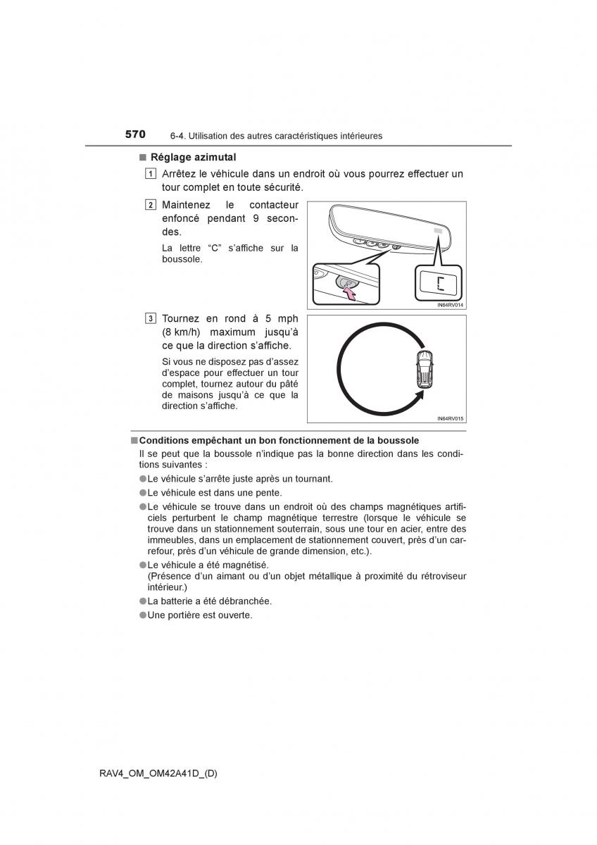 manual  Toyota RAV4 IV 4 manuel du proprietaire / page 571