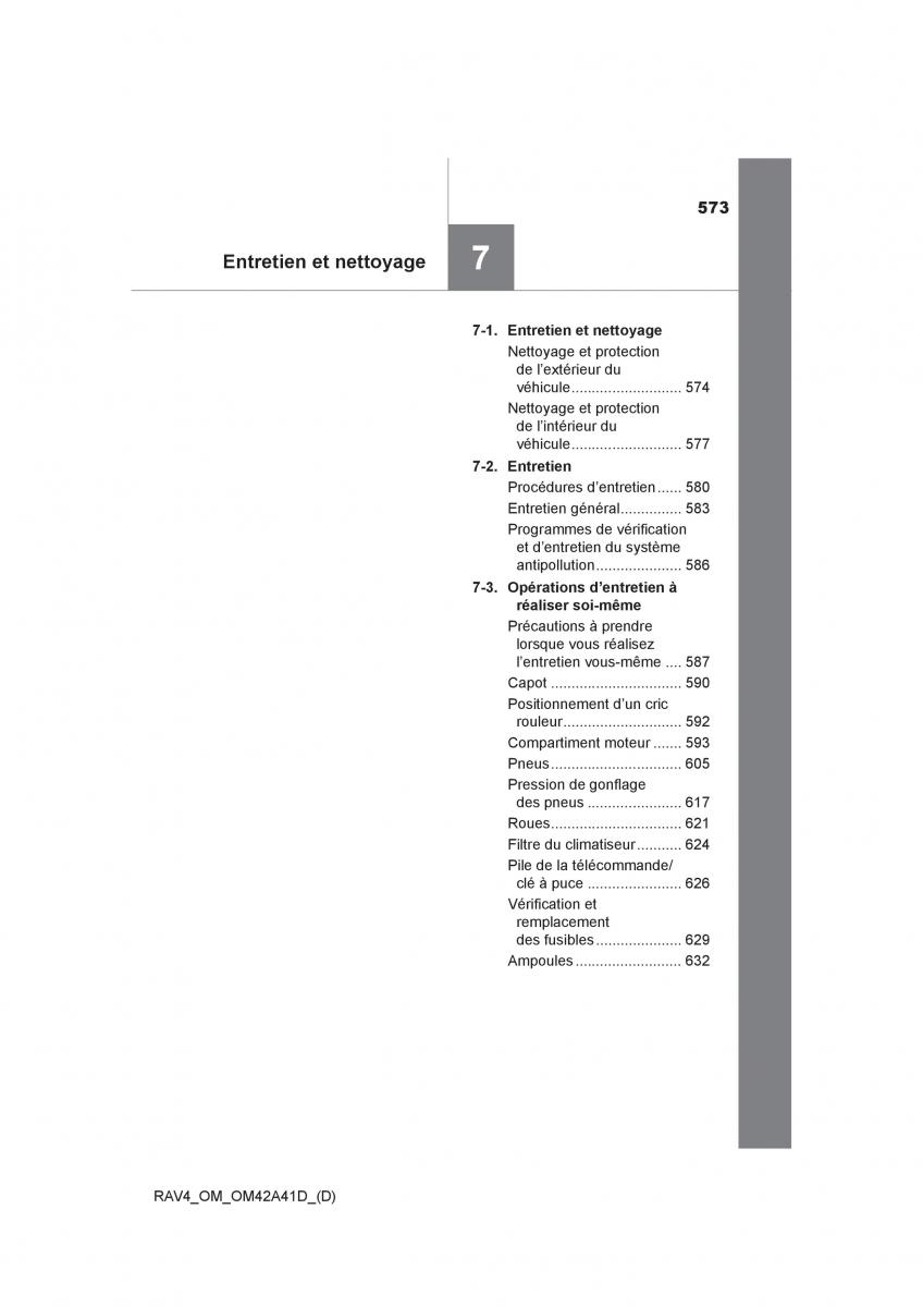 manual  Toyota RAV4 IV 4 manuel du proprietaire / page 574