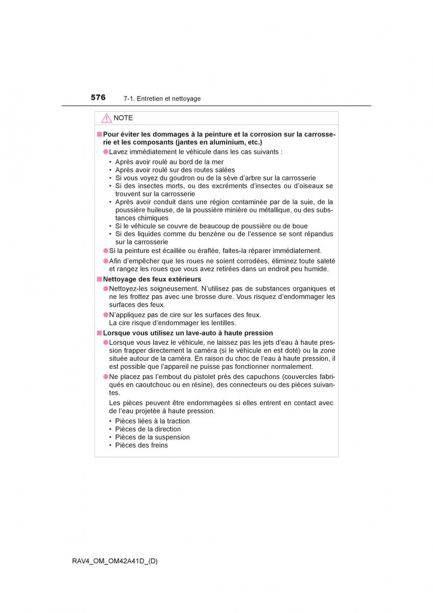 manual  Toyota RAV4 IV 4 manuel du proprietaire / page 577