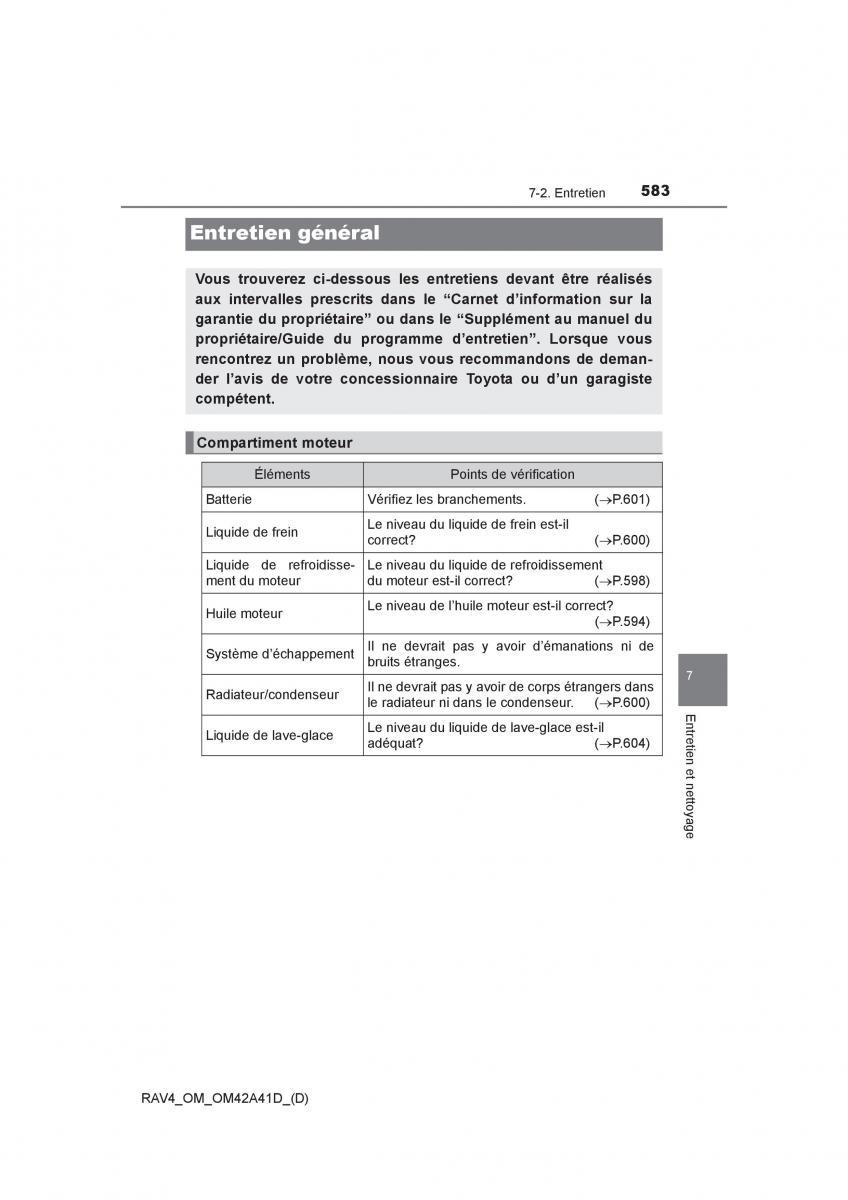 manual  Toyota RAV4 IV 4 manuel du proprietaire / page 584