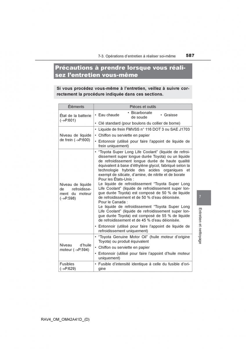 manual  Toyota RAV4 IV 4 manuel du proprietaire / page 588