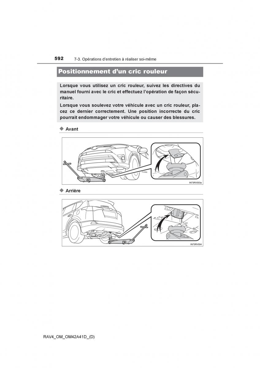 manual  Toyota RAV4 IV 4 manuel du proprietaire / page 593