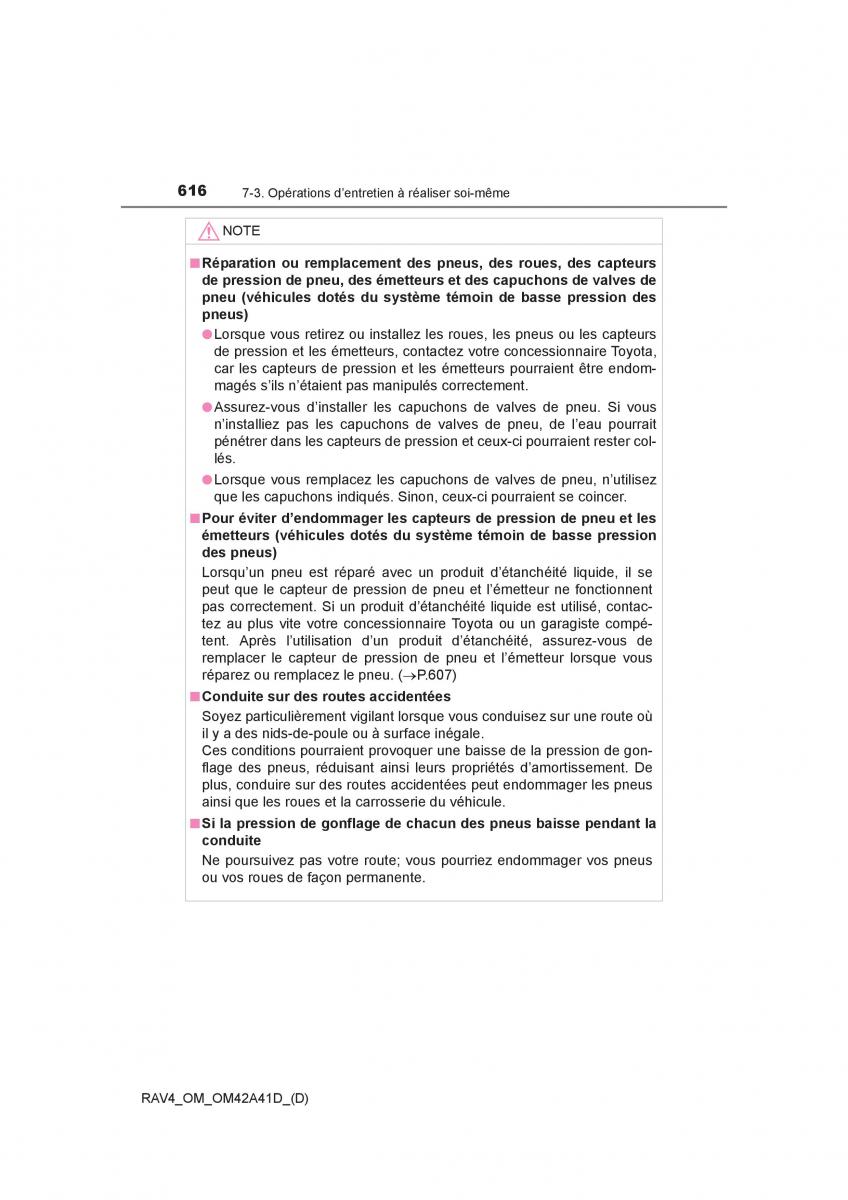 manual  Toyota RAV4 IV 4 manuel du proprietaire / page 617