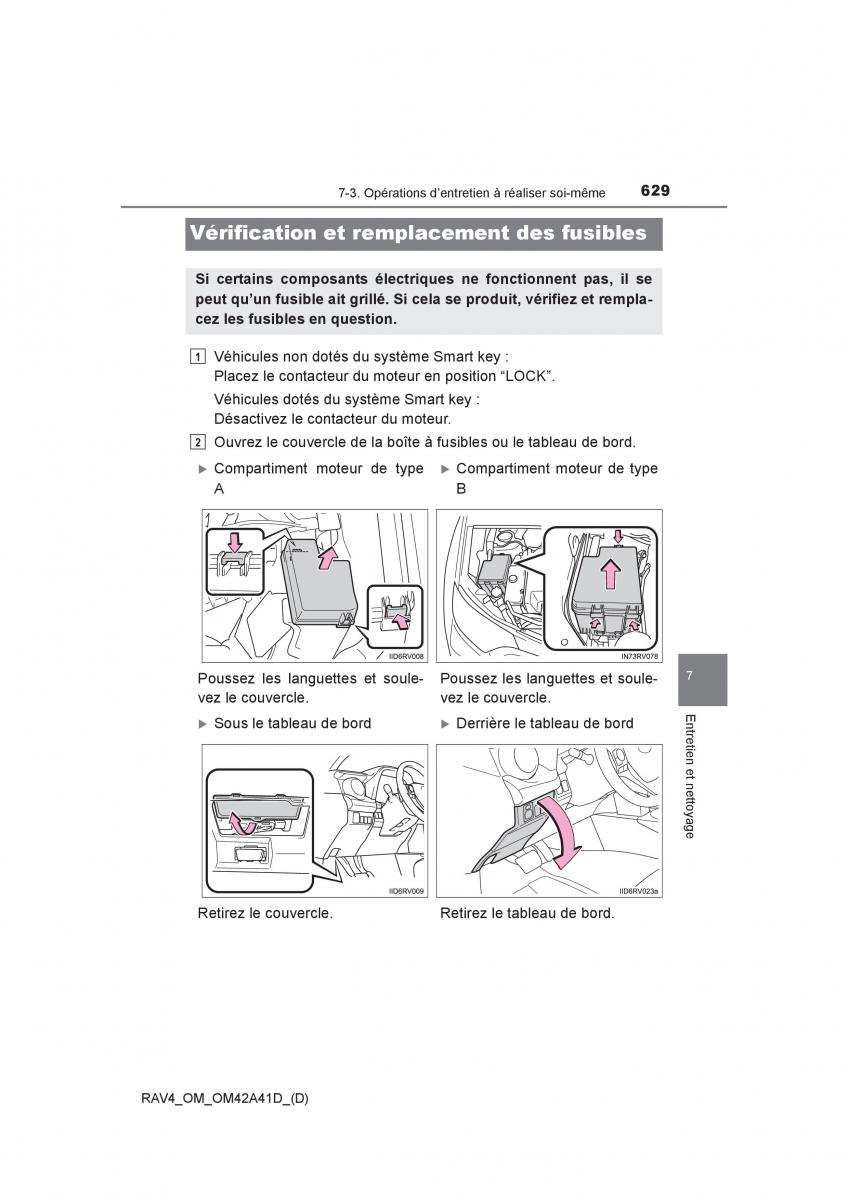 manual  Toyota RAV4 IV 4 manuel du proprietaire / page 630