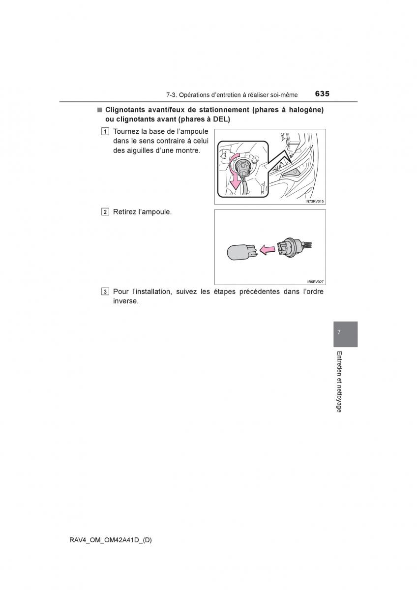 manual  Toyota RAV4 IV 4 manuel du proprietaire / page 636