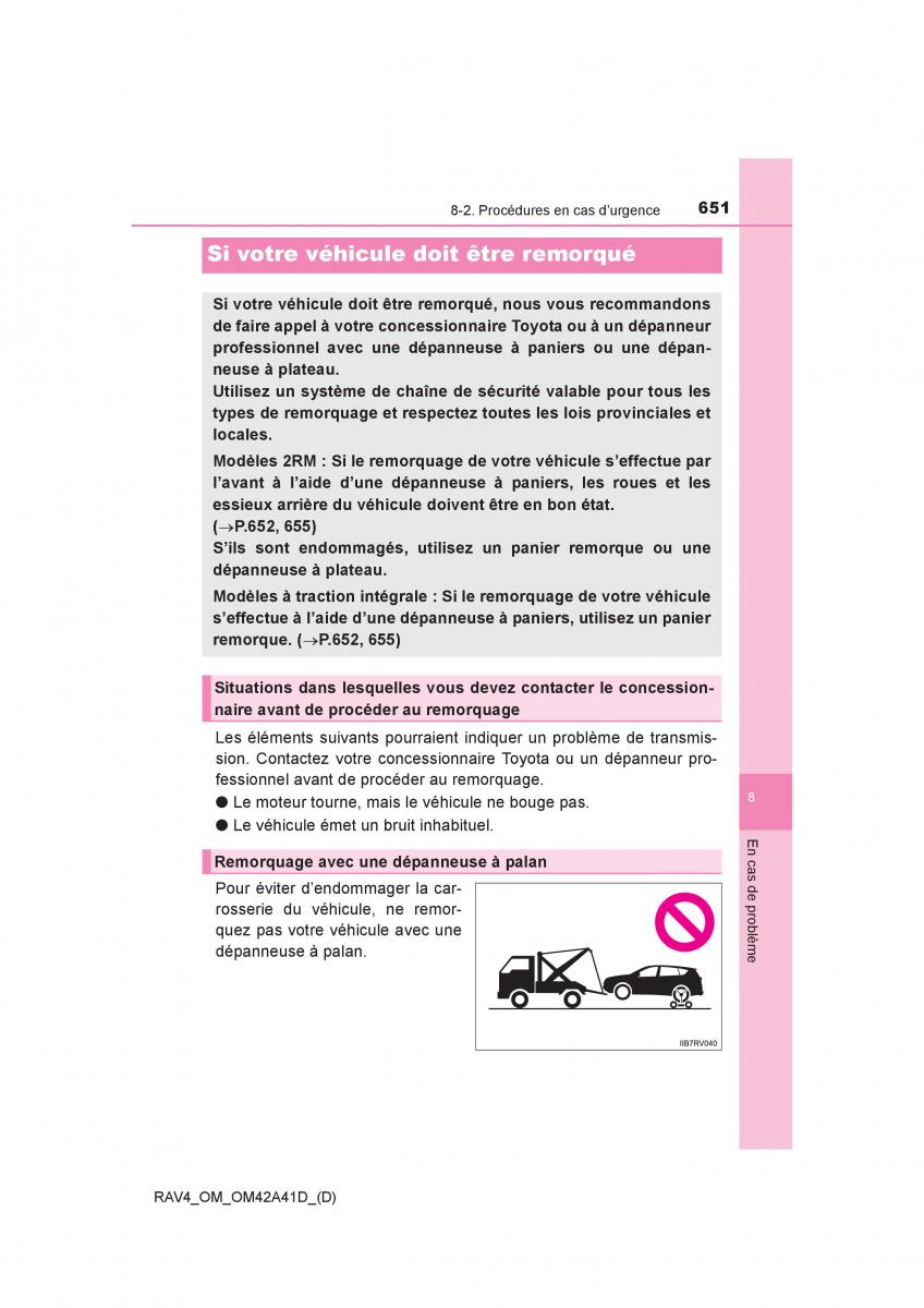 manual  Toyota RAV4 IV 4 manuel du proprietaire / page 652