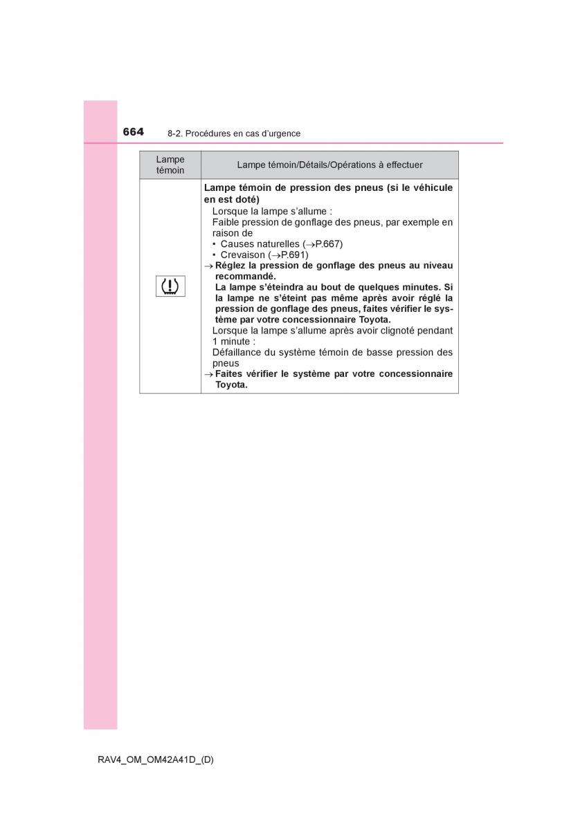 manual  Toyota RAV4 IV 4 manuel du proprietaire / page 665