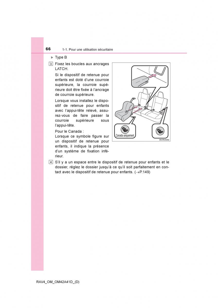 manual  Toyota RAV4 IV 4 manuel du proprietaire / page 67
