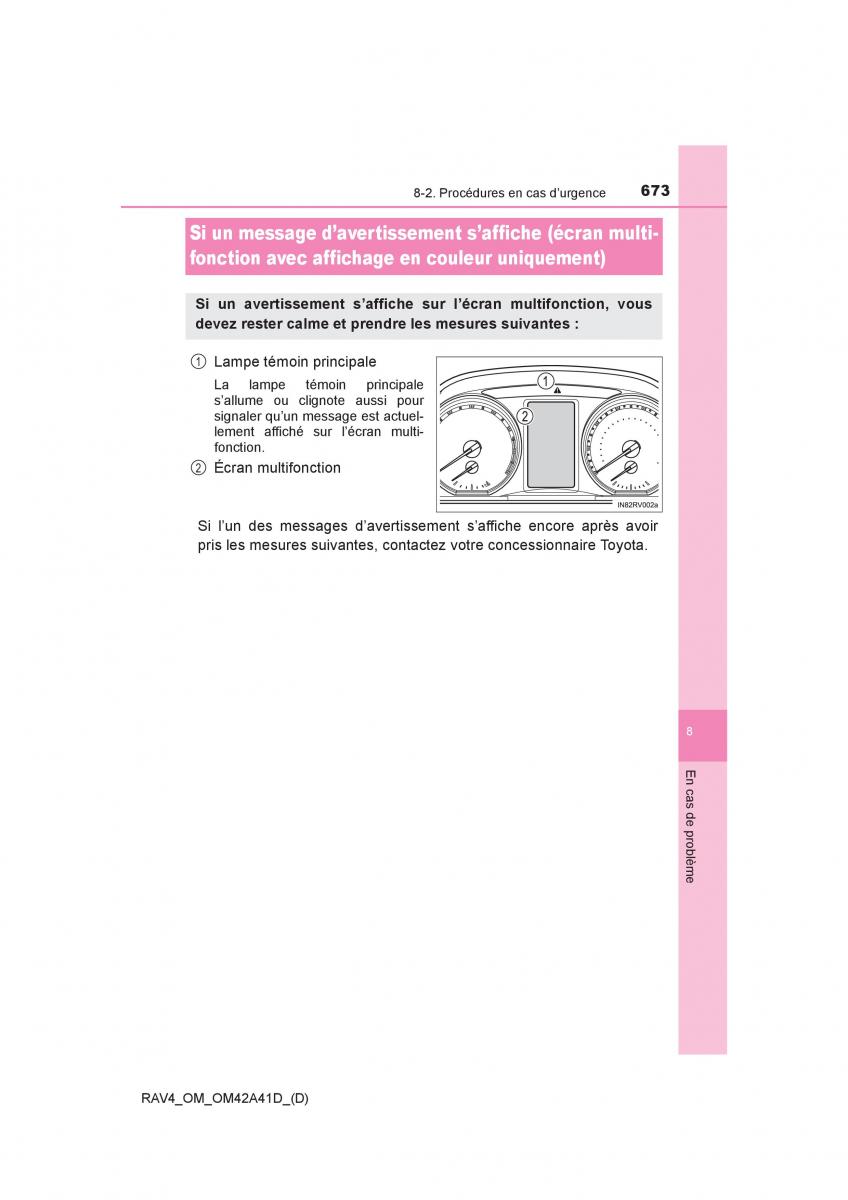 manual  Toyota RAV4 IV 4 manuel du proprietaire / page 674