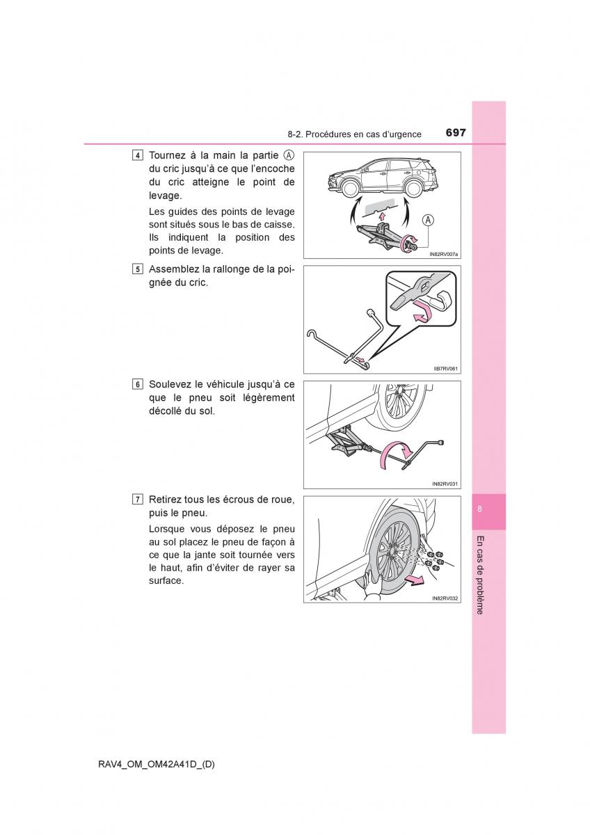 manual  Toyota RAV4 IV 4 manuel du proprietaire / page 698