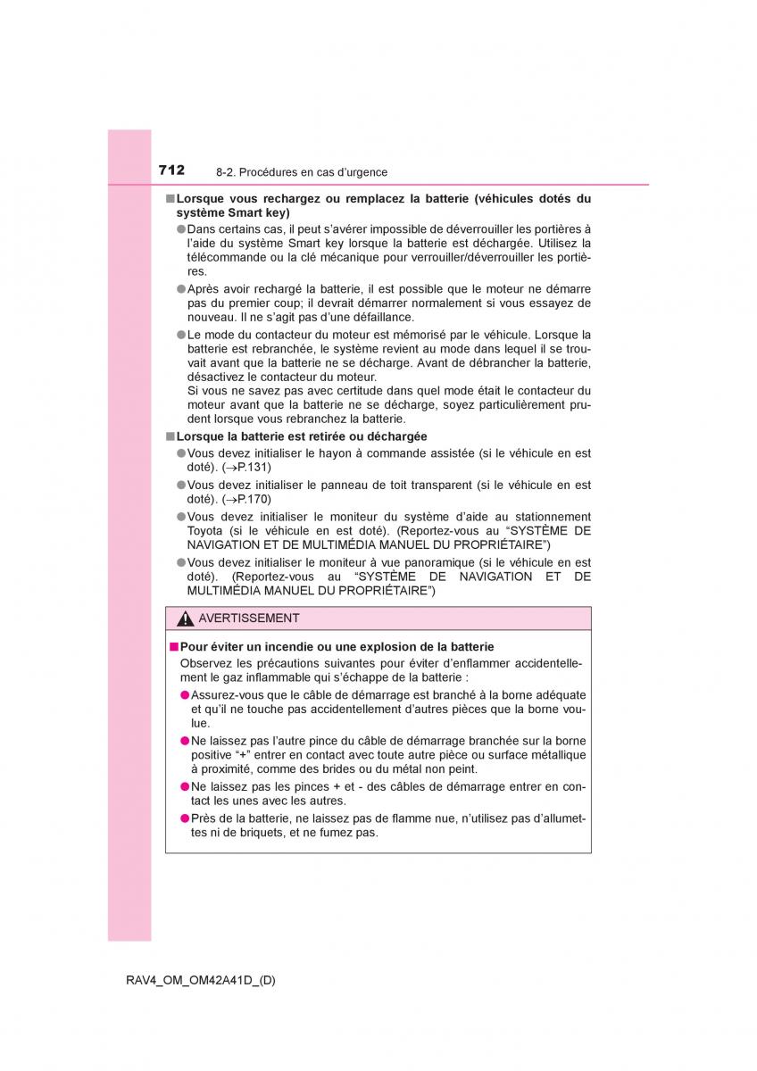 manual  Toyota RAV4 IV 4 manuel du proprietaire / page 713