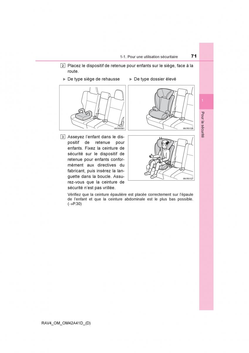 manual  Toyota RAV4 IV 4 manuel du proprietaire / page 72